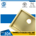 Nano Gold Sink Golden Sink PVD Nano Stainless Steel Kitchen Sink Supplier